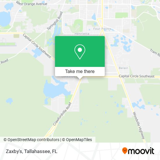 Zaxby's map