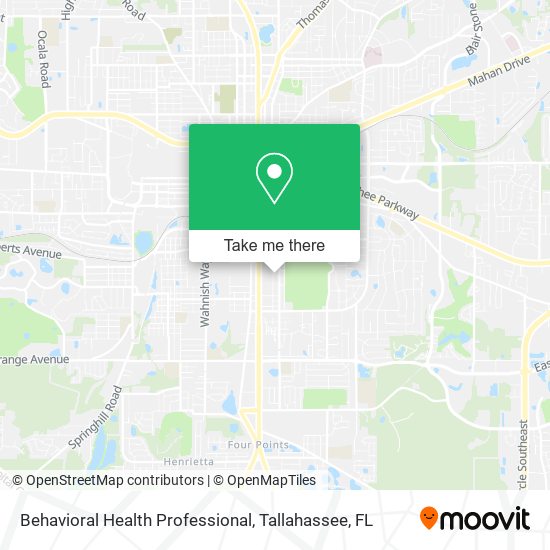 Behavioral Health Professional map