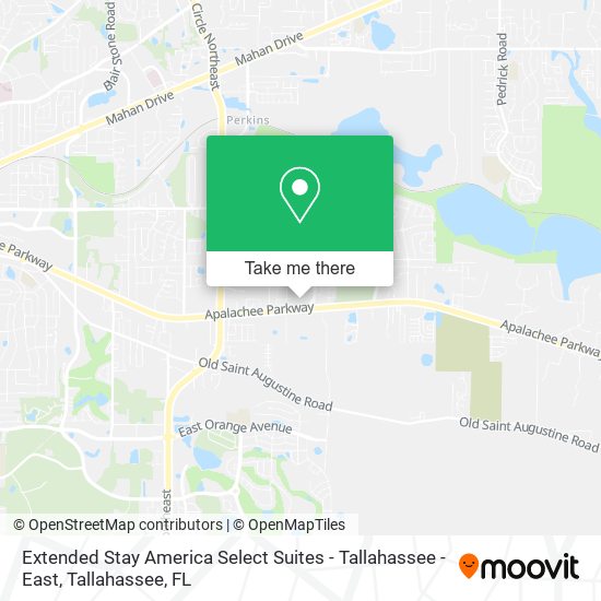 Mapa de Extended Stay America Select Suites - Tallahassee - East