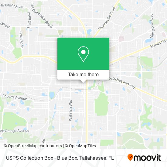 USPS Collection Box - Blue Box map