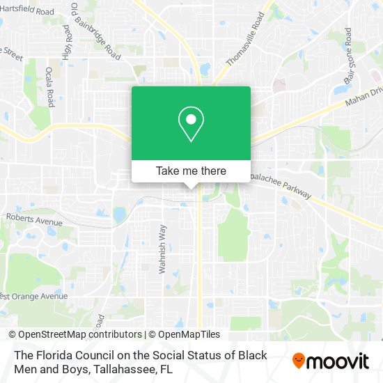 The Florida Council on the Social Status of Black Men and Boys map