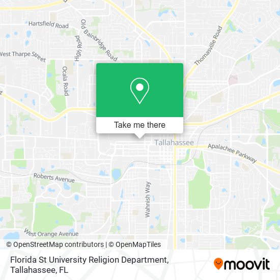 Florida St University Religion Department map