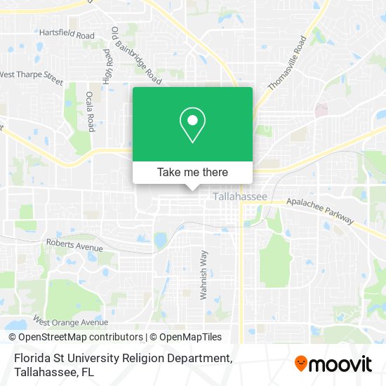 Mapa de Florida St University Religion Department