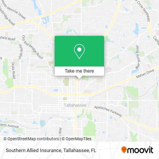 Southern Allied Insurance map