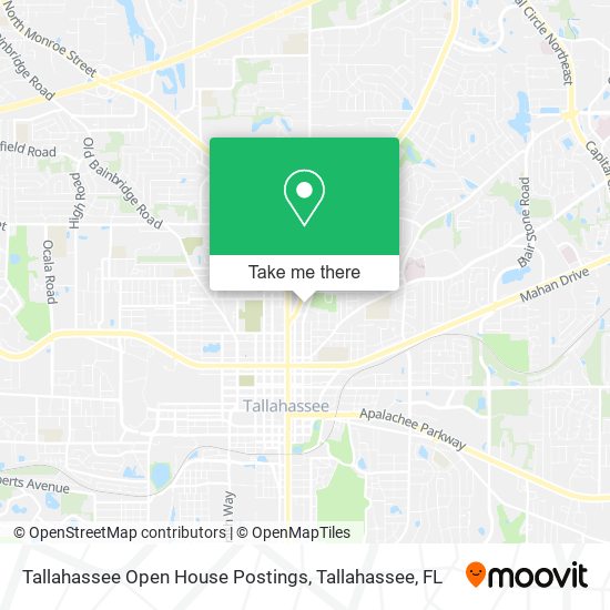 Mapa de Tallahassee Open House Postings