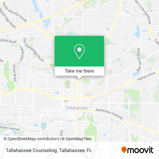 Tallahassee Counseling map