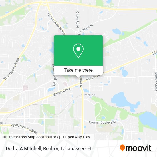 Dedra A Mitchell, Realtor map