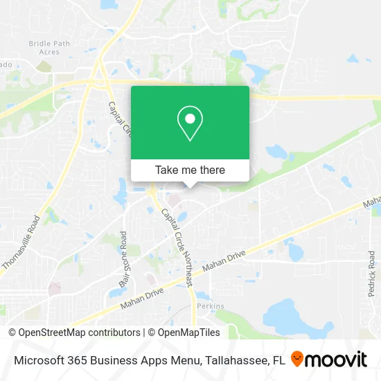 Microsoft 365 Business Apps Menu map