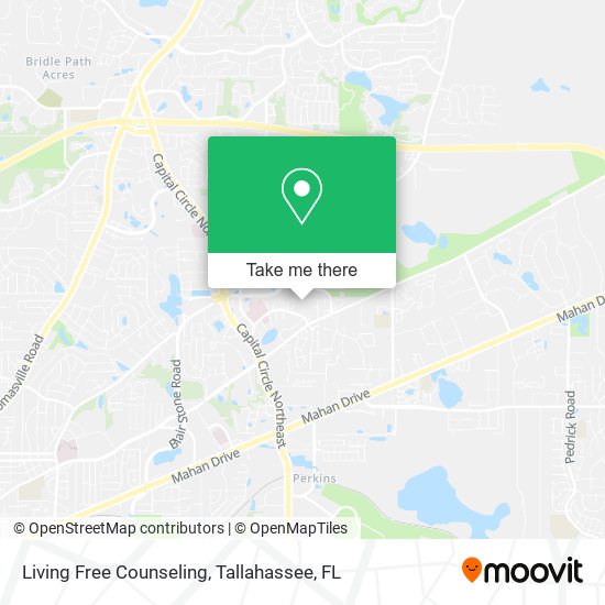 Living Free Counseling map