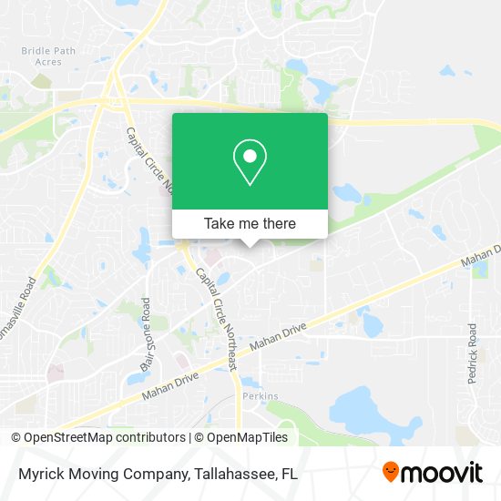 Myrick Moving Company map