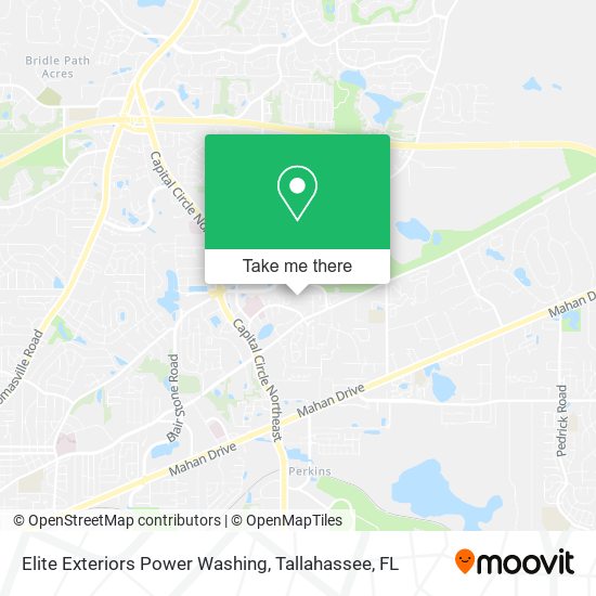 Elite Exteriors Power Washing map