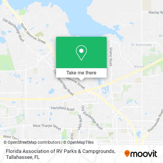 Florida Association of RV Parks & Campgrounds map