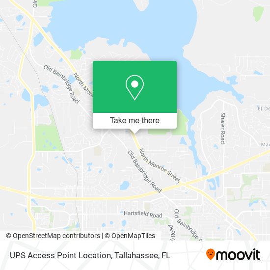 UPS Access Point Location map