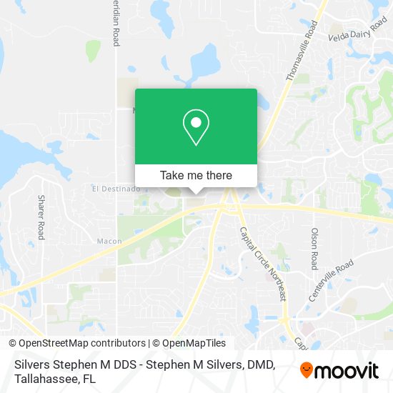 Silvers Stephen M DDS - Stephen M Silvers, DMD map