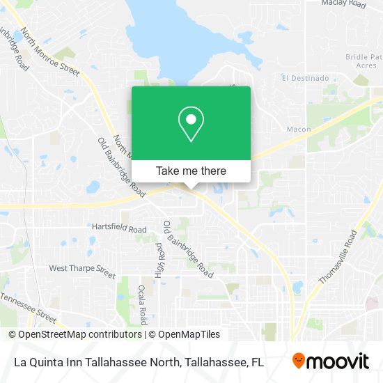 La Quinta Inn Tallahassee North map