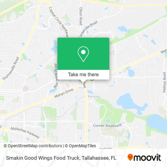 Smakin Good Wings Food Truck map