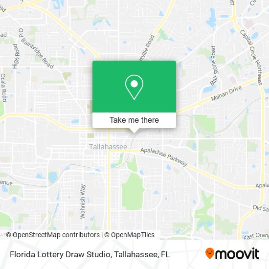 Florida Lottery Draw Studio map