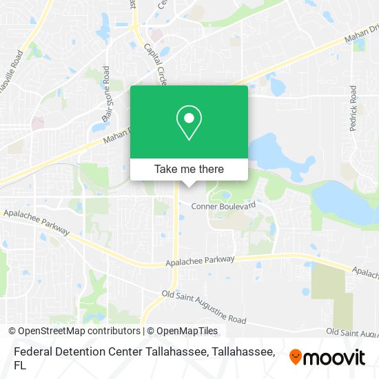 Federal Detention Center Tallahassee map