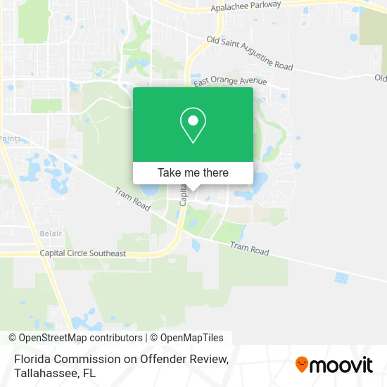 Florida Commission on Offender Review map