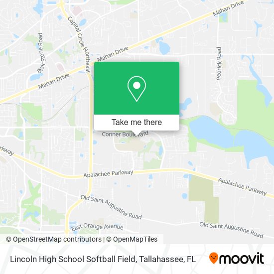 Lincoln High School Softball Field map