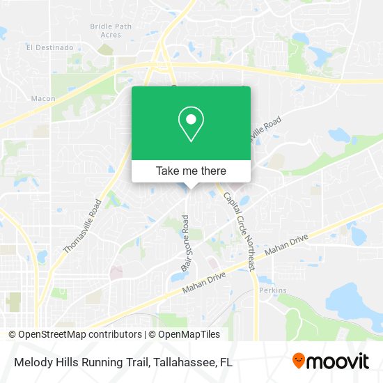 Melody Hills Running Trail map