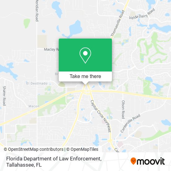 Florida Department of Law Enforcement map