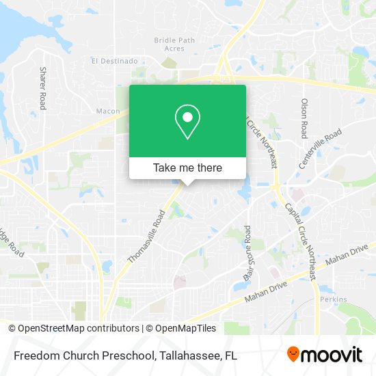 Freedom Church Preschool map