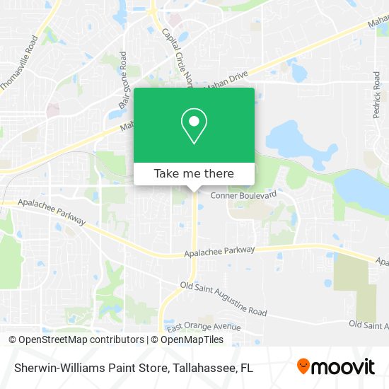 Mapa de Sherwin-Williams Paint Store