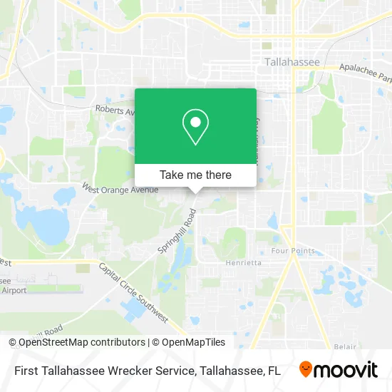 First Tallahassee Wrecker Service map