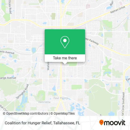 Coalition for Hunger Relief map
