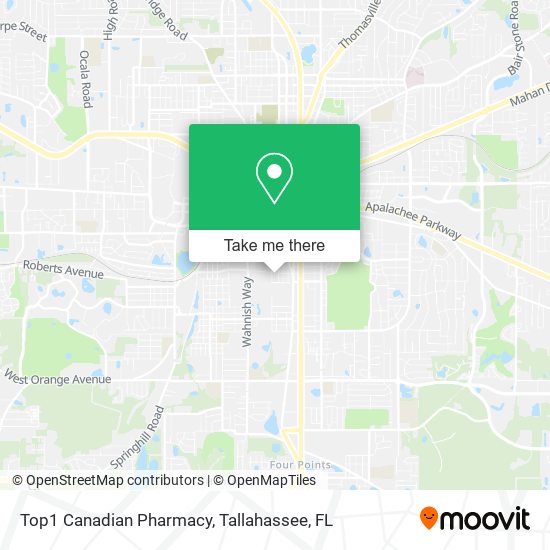 Top1 Canadian Pharmacy map