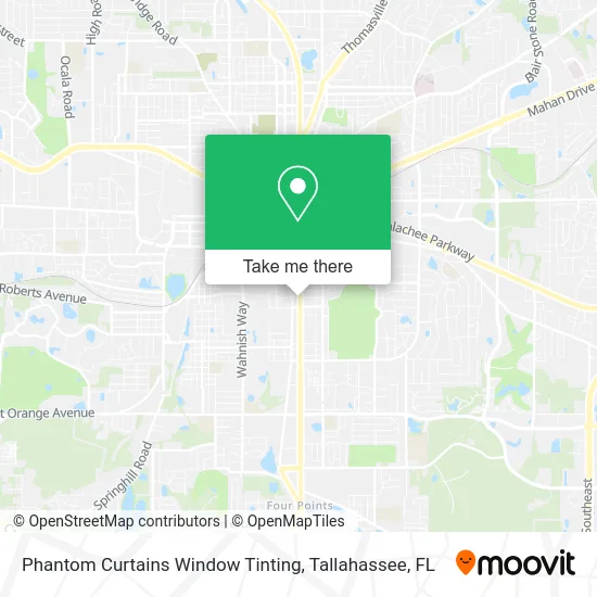 Phantom Curtains Window Tinting map