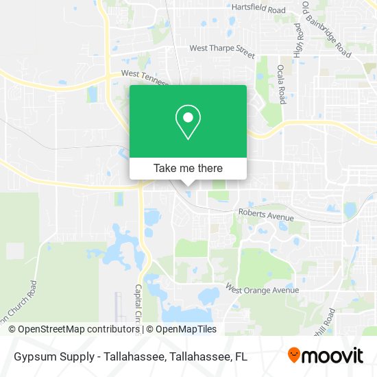 Mapa de Gypsum Supply - Tallahassee