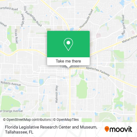 Florida Legislative Research Center and Museum map