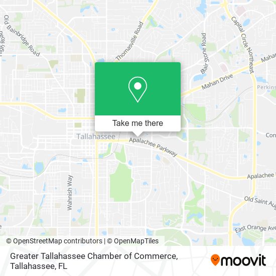 Mapa de Greater Tallahassee Chamber of Commerce