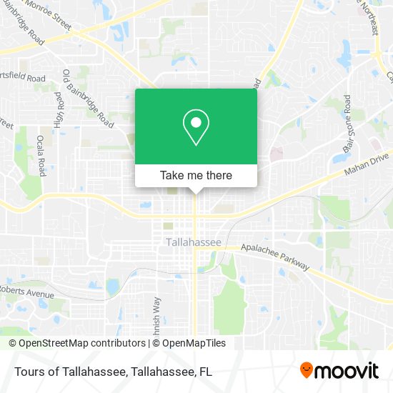 Tours of Tallahassee map