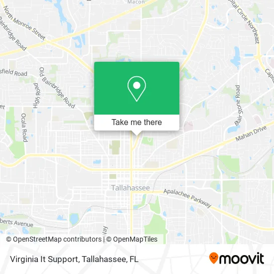 Virginia It Support map