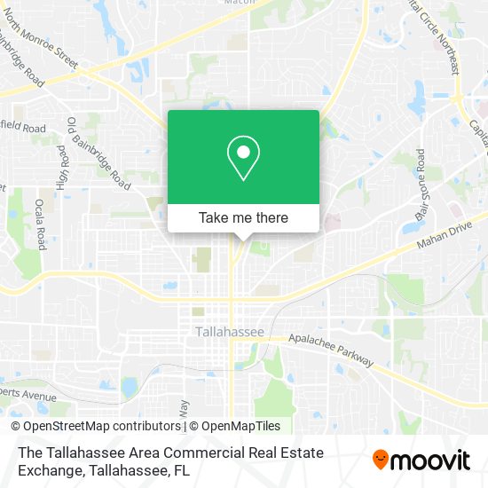 The Tallahassee Area Commercial Real Estate Exchange map