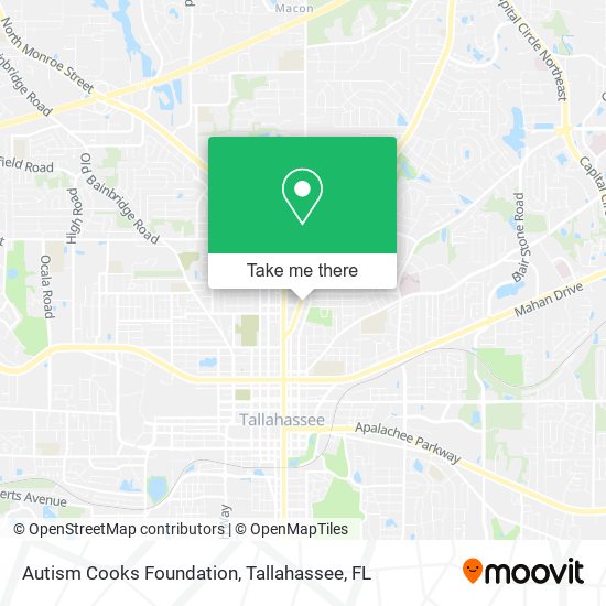 Autism Cooks Foundation map