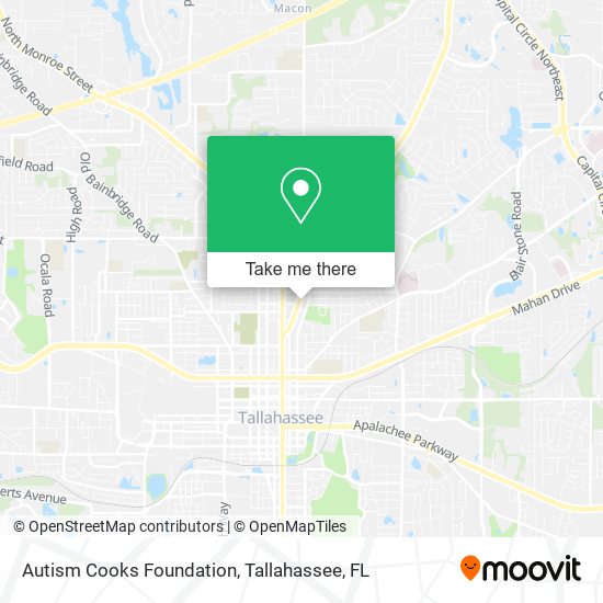 Mapa de Autism Cooks Foundation