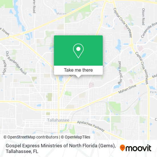 Gospel Express Ministries of North Florida (Gems) map