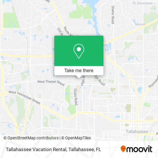 Tallahassee Vacation Rental map