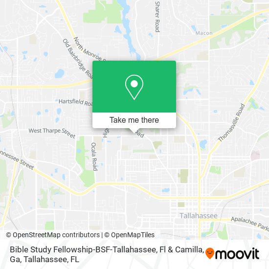 Bible Study Fellowship-BSF-Tallahassee, Fl & Camilla, Ga map