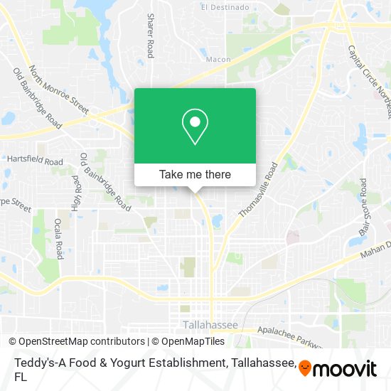 Teddy's-A Food & Yogurt Establishment map