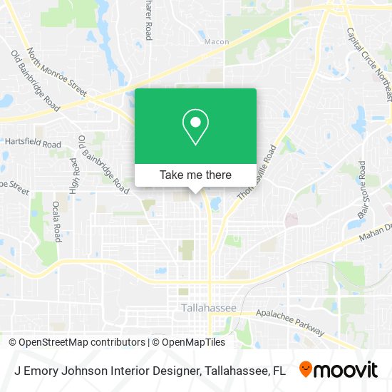 J Emory Johnson Interior Designer map