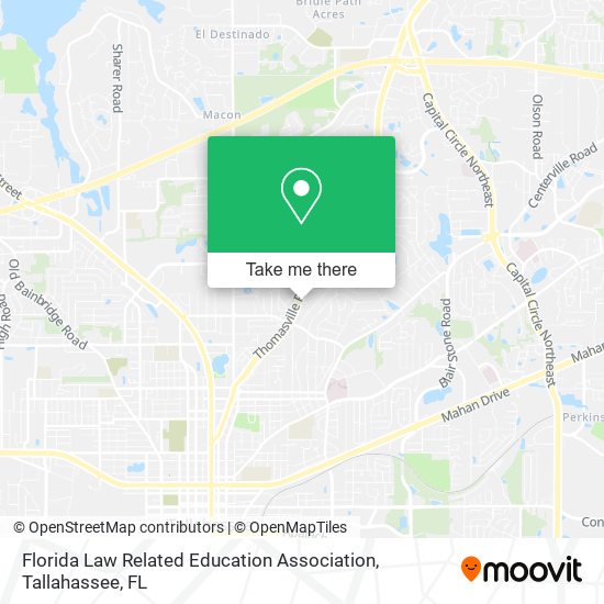 Florida Law Related Education Association map