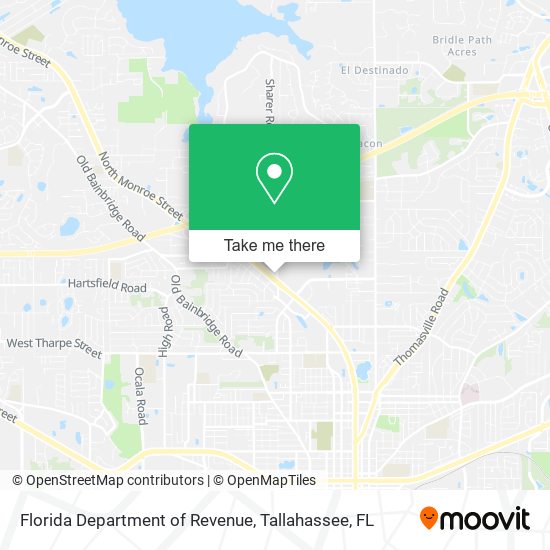 Florida Department of Revenue map