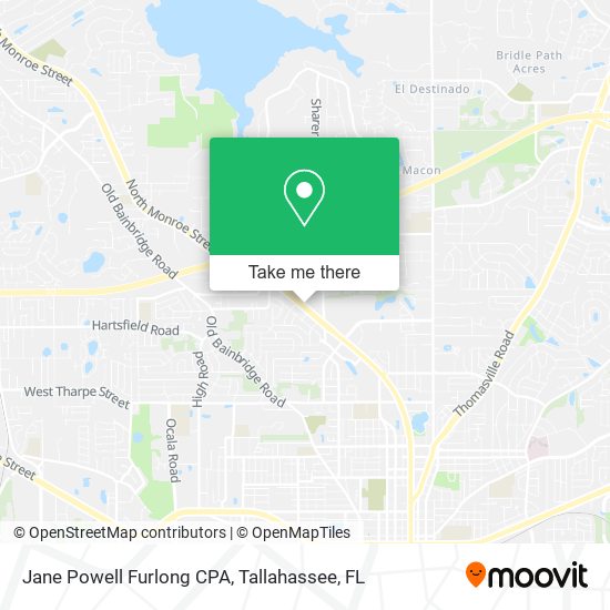 Jane Powell Furlong CPA map