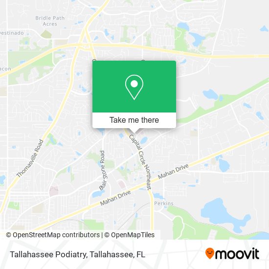 Mapa de Tallahassee Podiatry