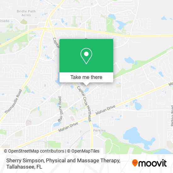 Mapa de Sherry Simpson, Physical and Massage Therapy